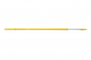 Ручка телескоп. эргономичная, алюминий (с подачей воды) - 1250/2000х32 мм., желтый 