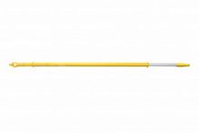 Ручка телескоп. эргономичная, алюминий (с подачей воды) - 1250/2000х32 мм., желтый 