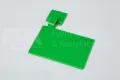 Значок маркировочный для алюминиевого рельса, 110х75 мм, зеленый